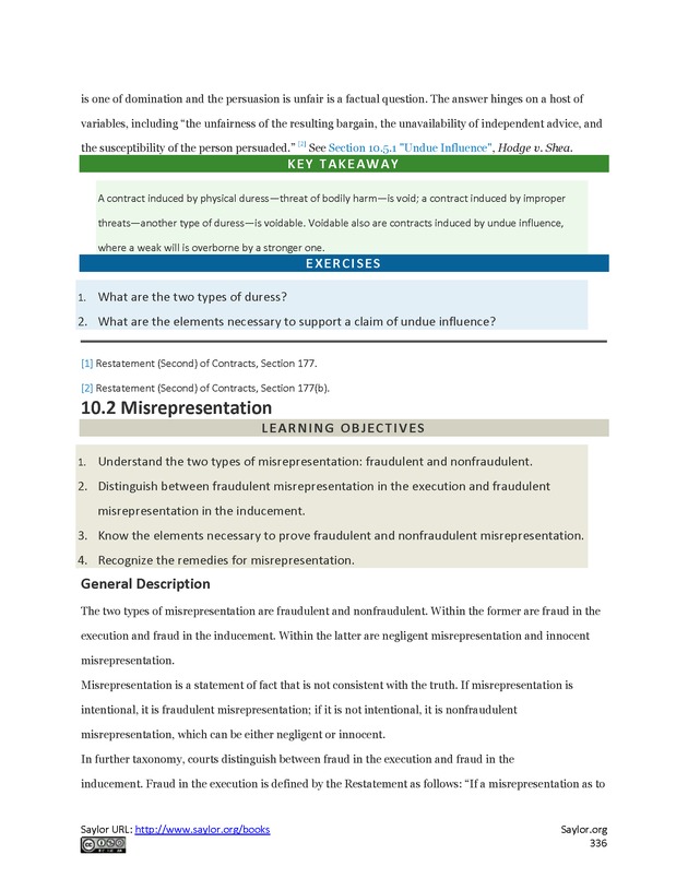 Business Law and the Legal Environment - Page 336